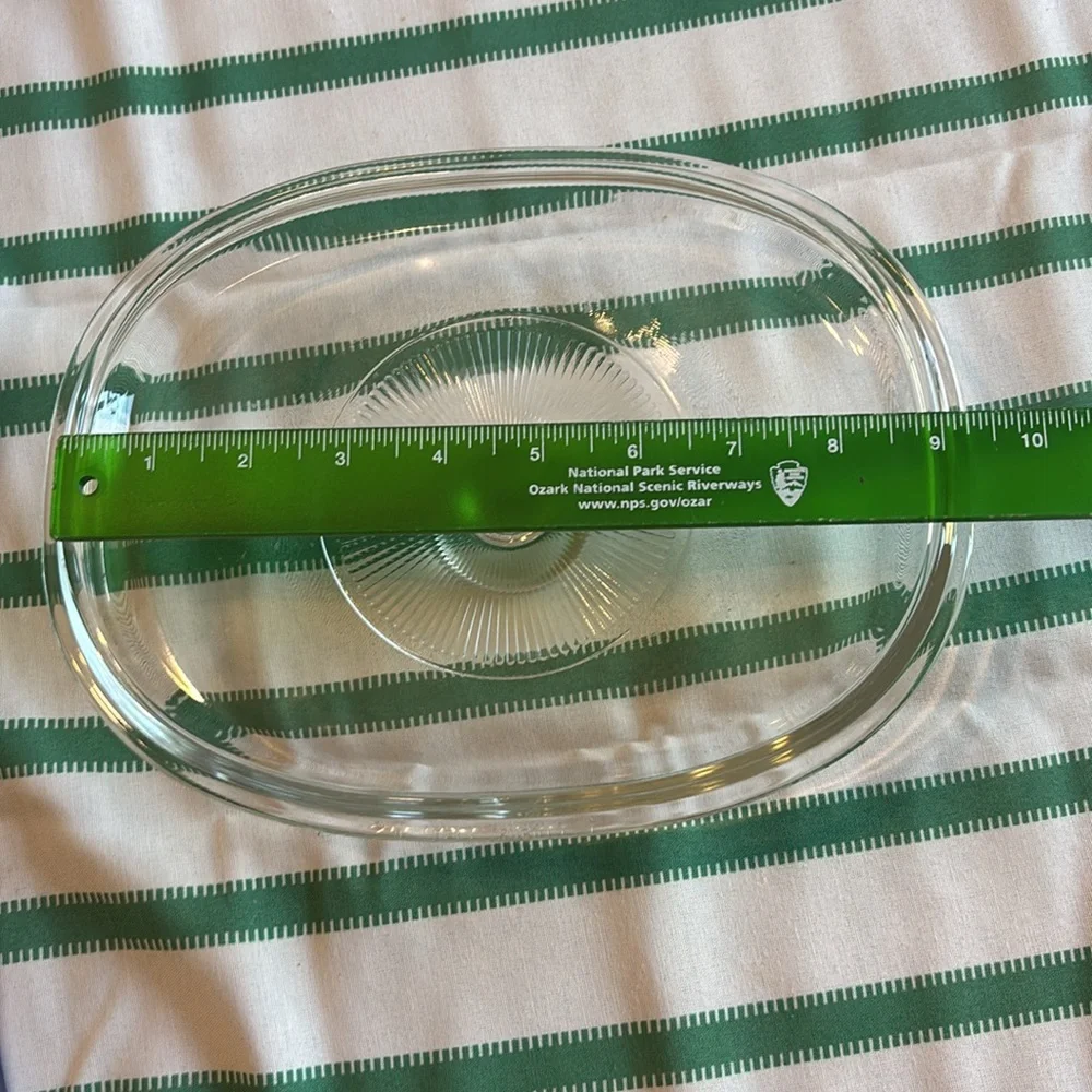 Pyrex oval  Clear Glass Lid 4 F12C